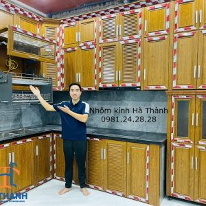 Tủ bếp nhôm nội thất Omega cao cấp