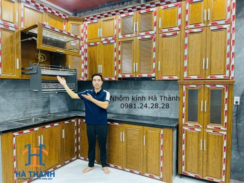 Tủ bếp nhôm nội thất Omega cao cấp